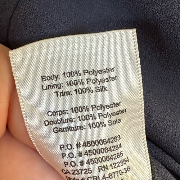 2/$25 Wilfred Aritiza Sebatier Dress Blue Pockets Minimalist Casual XS - Picture 10 of 12